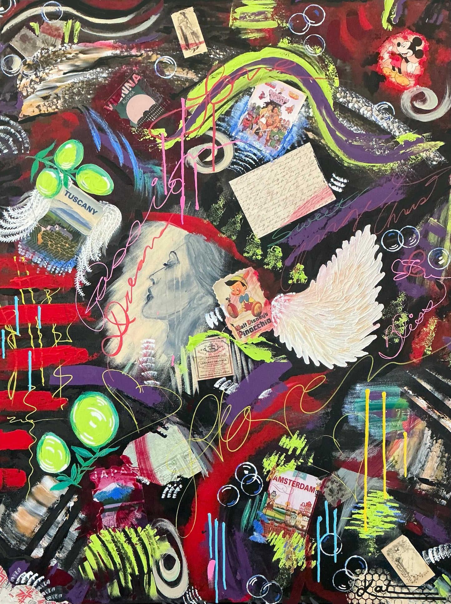 "DREAM" Abstract Original Fine Art Canvas